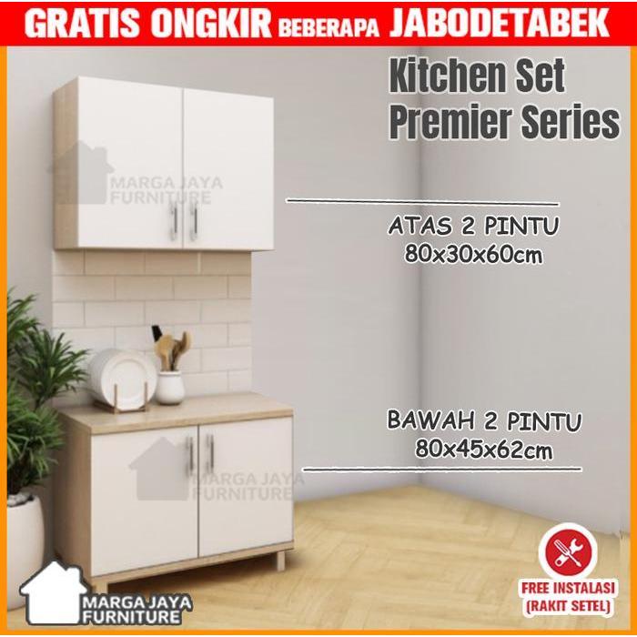 Kitchen Set 3 Pintu atas dan bawah lemari meja dapur minimalis sayur