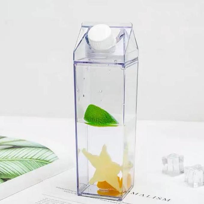 Botol Air Kulkas Minuman Bening Transparan Plastik Kaca Akrilik 1000ml