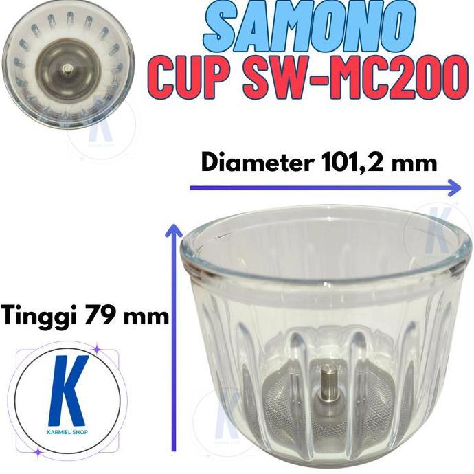Samono Sparepart SW-MC200 Mini Chopper Mesin Cup Tutup
