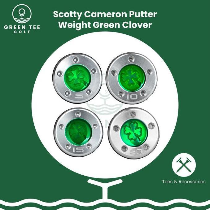 Golf Scotty Cameron Putter Weight Green Clover 1 Pair Pemberat Putter Scotty Cameron