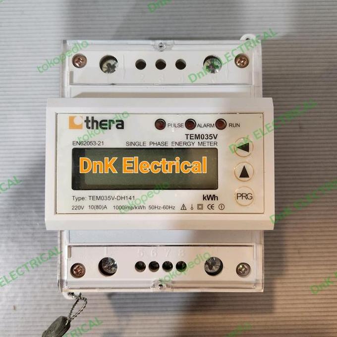 Ready KWH Meter 1 Phase Direct (Digital/LCD) Modbus THERA TEM035V-DH141