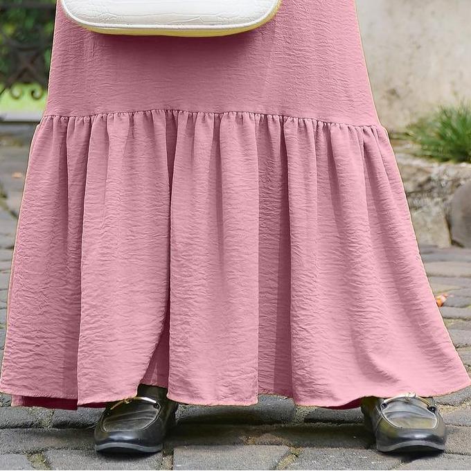 Murah [Demore] - Vayrea Dress Lebaran Remaja muslim Model Duyung Elegan - Gamis Wanita Dewasa - Outf