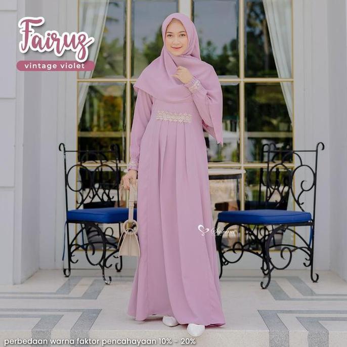 Murah Fairuz dress only by salvina hijab Non COD
