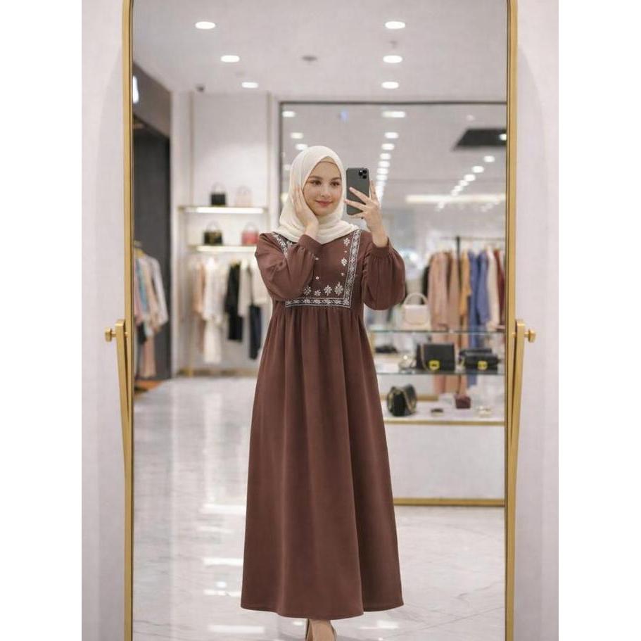 MURAH LEBAY Gamis Premium bordir TELLY by Rica Store MURAH LEBAY