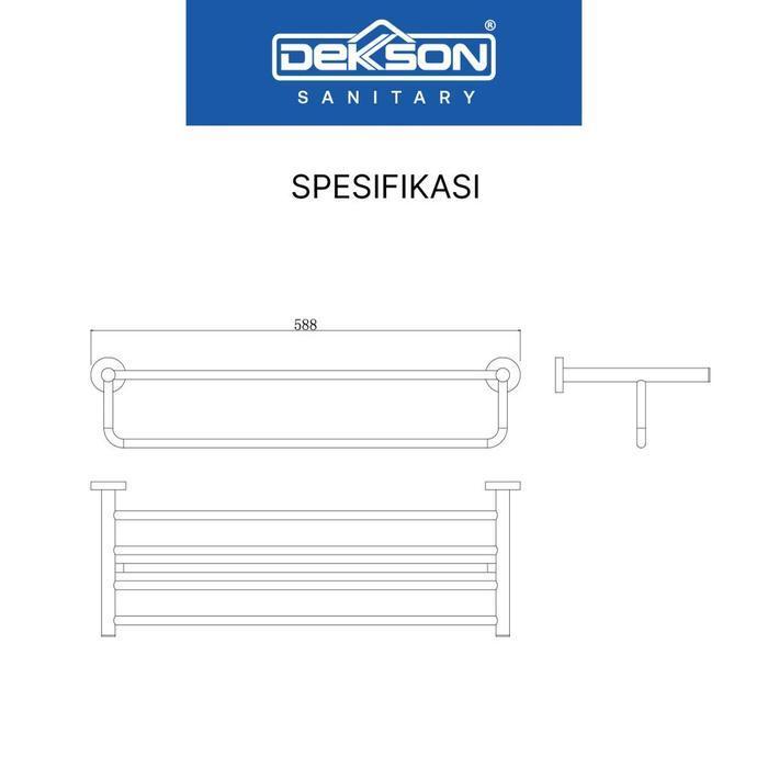 DEKKSON Towel Shelf Rak Handuk SUS 304 TS 3310