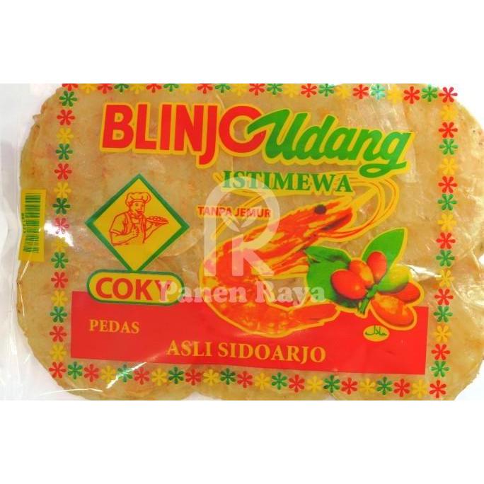 Emping Belinjo Udang Coky Mentah Melinjo Blinjo Mlinjo Manis / Pedas