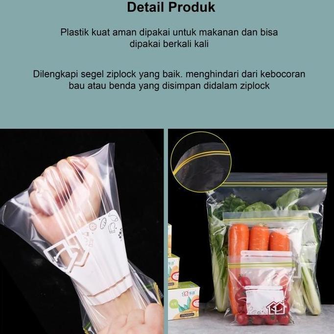 Plastik Kulkas Penyimpanan Reusable Food Storage Plastik Ziplock