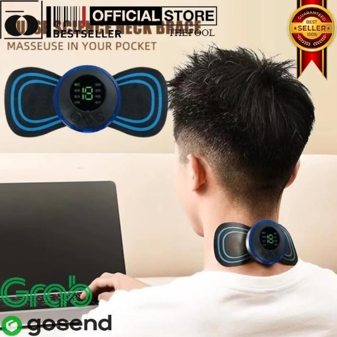 SANDMATEKNO YOVIP Alat Pijat Mini Portable EMS Leher Neck Cervical Massager TFID