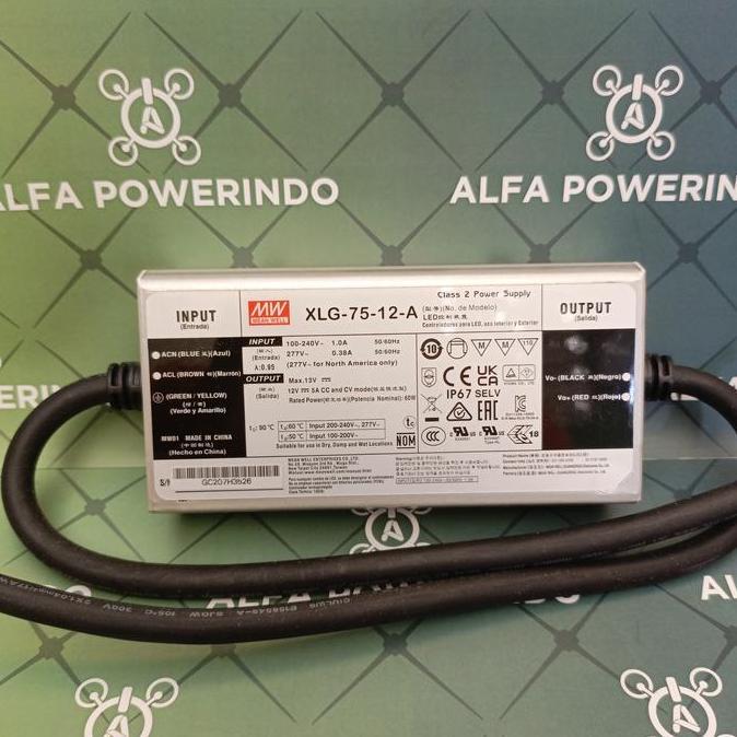 Diskon MEANWELL XLG-75-12-A XLG-75 MEAN WELL LED DRIVER alfa-p00 Ayo Beli