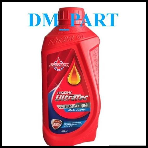 HOT DEAL OLI MOTOR FEDERAL ULTRATEC 800 ML 20W-50 FEDERAL ULTRATEC 0.8L BEBEK SUPRA BLADE VEGA SMASH