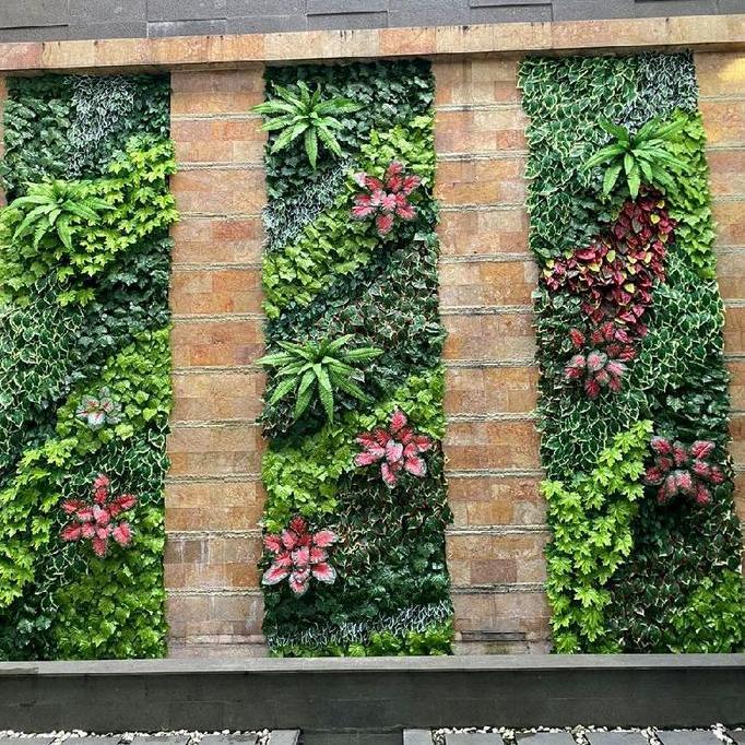 Terlaris Tanaman Hias Plastik Vertical Garden Articial Garden Sintetis - Vertical Garden Artificial 