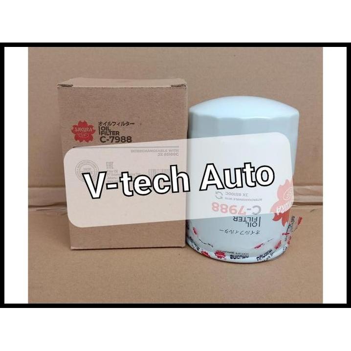 TERBARU OIL FILTER OLI LIN-HAI JX85100C J8611851 C-7988 C7988 SAKURA 