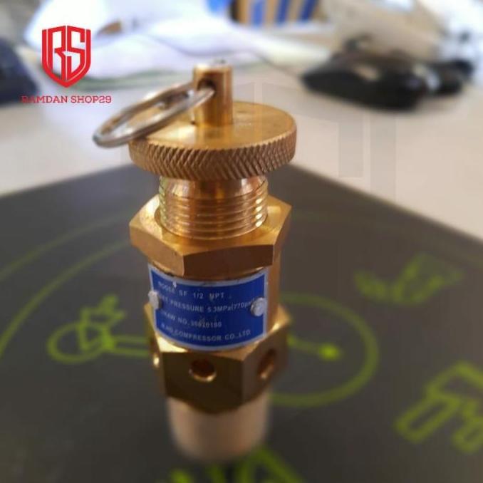 Grosir Safety Valve Kompresor Angin Screw Compresor 40 Bar
