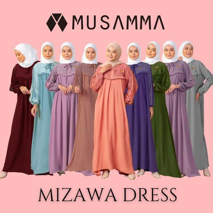 MUSAMMA - MIZAWA DRESS - Airflow - Gamis Wanita Dewasa