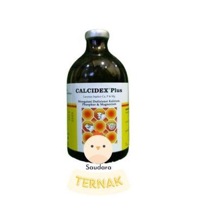 Calcidex Plus 100 ml Obat Injeksi Sapi Lumpuh Kambing Kuda Sanbe