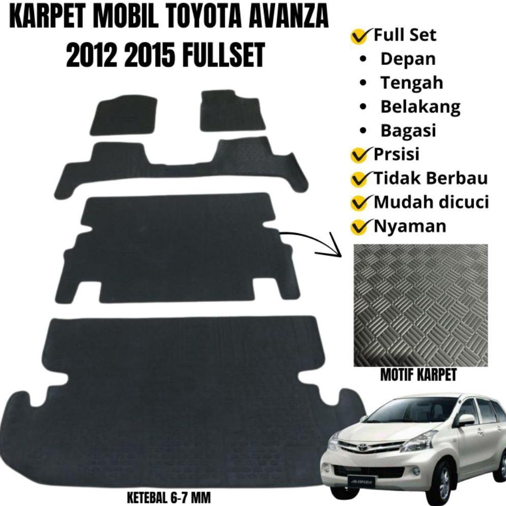 Karpet Mobil Toyota Avanza 2012 2015 Alas Kaki Matras  mobil Avanza fullset 2012 2013 2014 2015