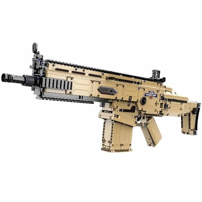 Double E CaDA Bricks Pistol Mainan Balok FN SCAR C81021W (TERBAIK) (TERBARU) (TERMURAH)