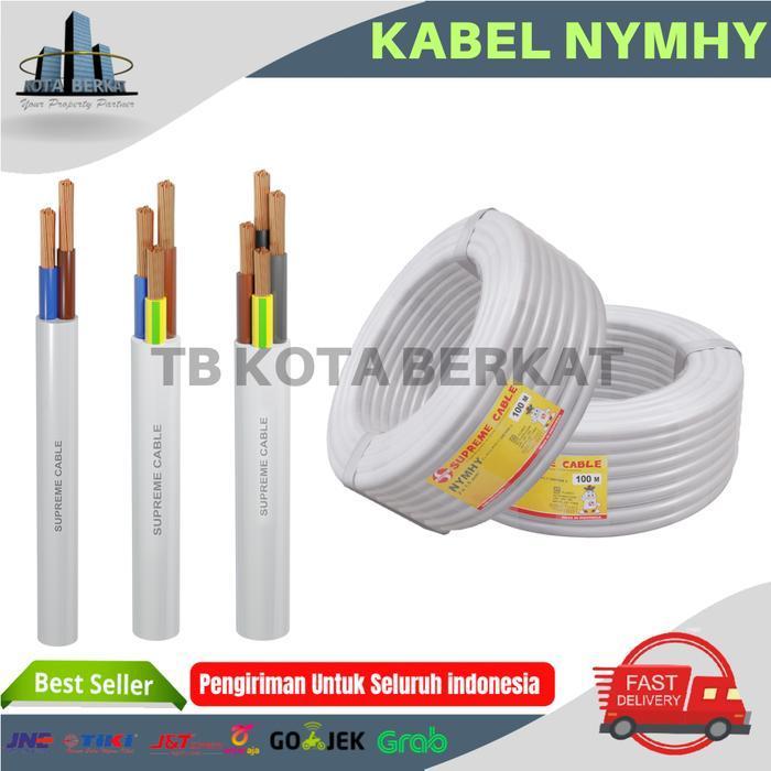 KABEL SERABUT/ KABEL LISTRIK SUPREME NYMHY 2 x 1,5 PER ROLL (50M)