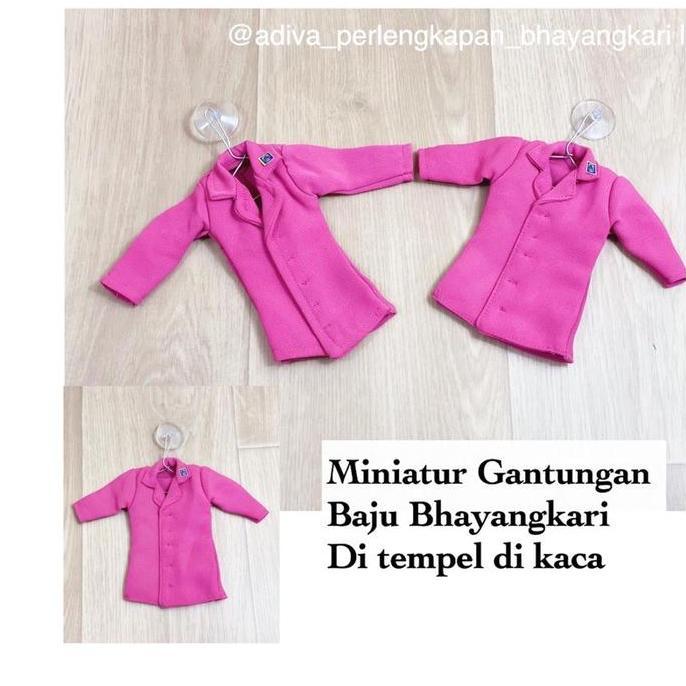Thebest- GANTUNGAN KACA MOBIL MINIATUR BAJU BHAYANGKARI