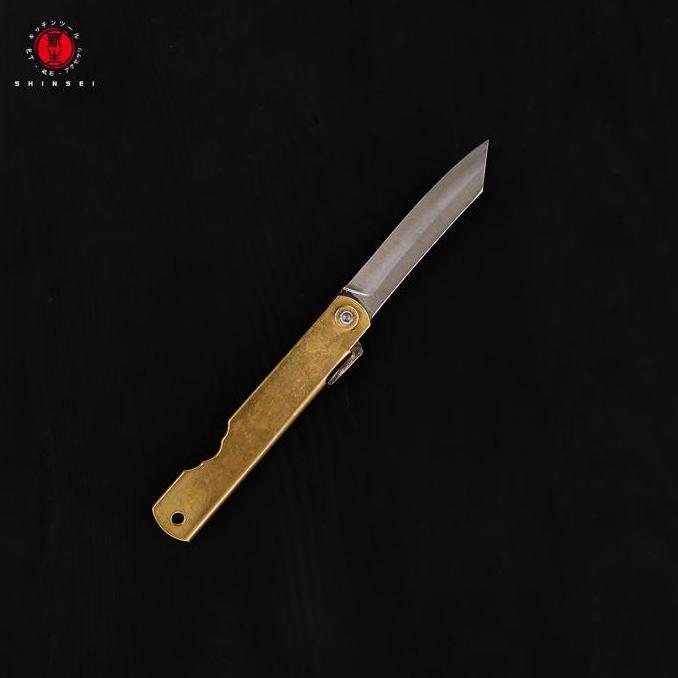 berkahtokosinar56 - pisau saku lipat jepang higonokami warikomi aogami carbon steel edc
