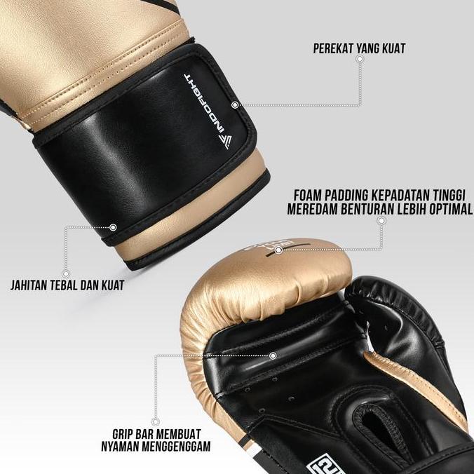 Gloves Muaythai Hook Sarung Boxing Glove Training Sarung Tinju Dewasa 8oz,10oz,12oz,14oz,16oz GLS1 (