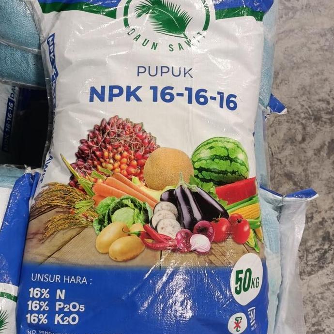 PUPUK NPK 16 16 16 DAUN SAWIT 50KG