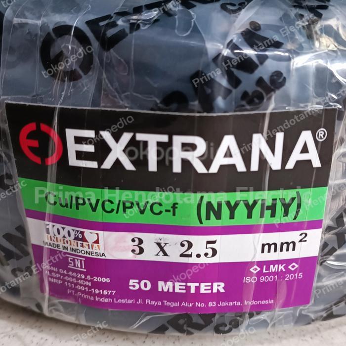 Kabel NYYHY 3x2,5mm Extrana | Kabel Extrana NYYHY 3x2.5mm (50 Meter)