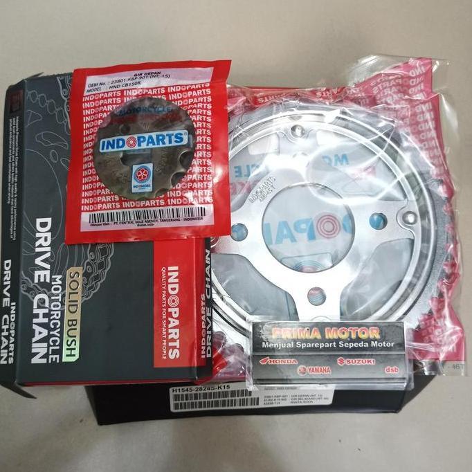HARGA DISC - GEAR SET CB150R INDOPART GIR SET CB150R INDOPARTS