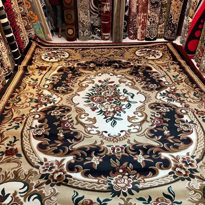 SHIRAZ 300cm x 400cm Karpet Permadani Jumbo Motif Turki Klasik Tebal & Lembut - Dekorasi