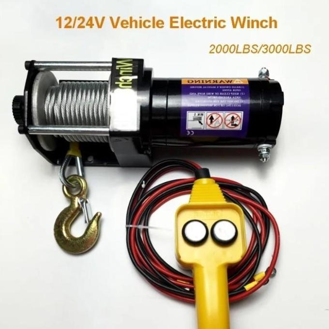 Elektrik Winch 1500Kg 3000lbs, Winch ATV Hoist