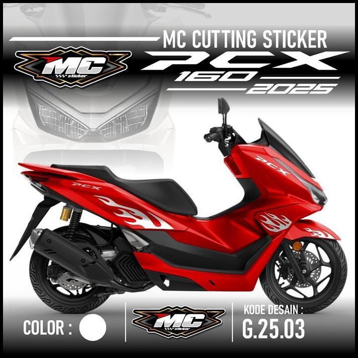 GRATIS ONGKIR (PREMIUM) CUTTING STICKER STRIPING PCX 160 NEW 2025 - AKSESORIS MOTOR STIKER HONDA PCX