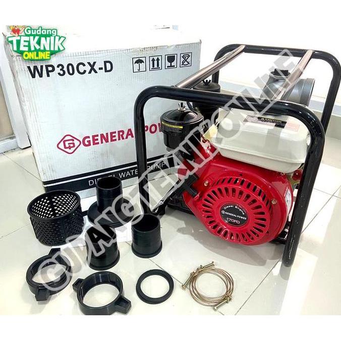 REZORHA Water Pump 3" WP30CX-D GENERAL SOLAR WP30CX-D Mesin Waterpump Alkon GENERAL