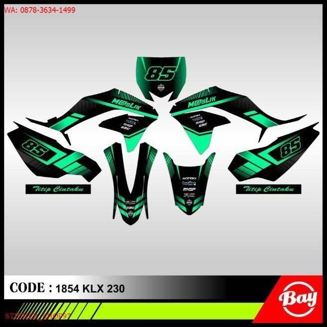 GRATIS ONGKIR PREMIUM DECAL STIKER MOTOR KLX 230 KLX FULL BODY TERLENGKAP 