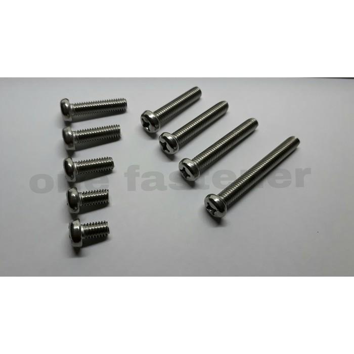 100 Pc Baut Obeng Jp M6X15 Putih Kepala Obeng Plus Baut 10