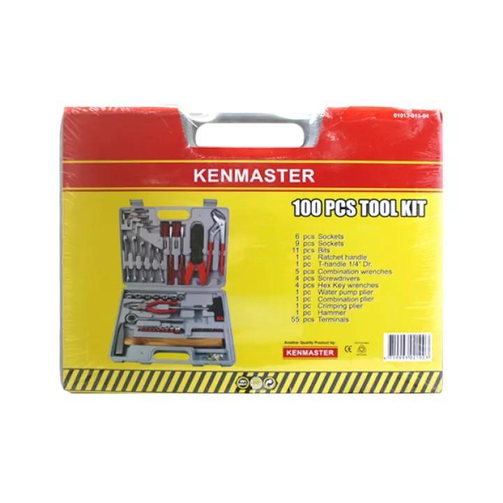 Set Peralatan Pertukangan Kenmaster 100Pcs Tool Kit Lengkap, Listrik. Otomotif, Tukang