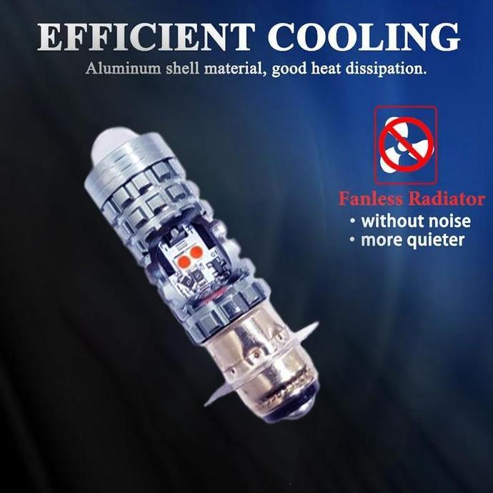 dho9925 - voxx led lampu utama led h6 laser senja merah biru hi-lo ac dc kaki m5 bebek car lampu h6 