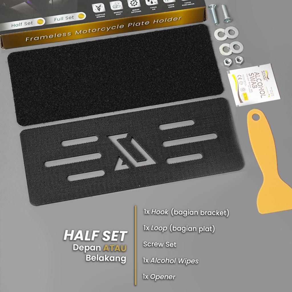 Rgs Autology Frameless Motor Plate Holder | Dudukan Plat Nomor Motor Model Frameless Plate