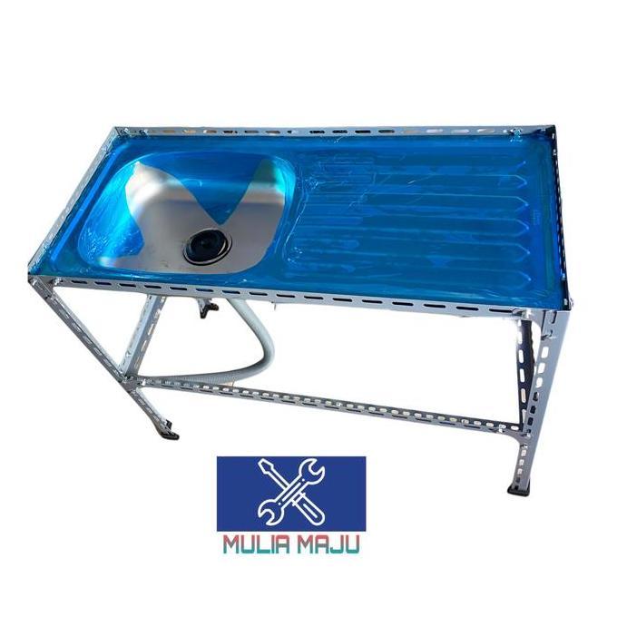 Wastafel Bak Cuci Piring /wastafel meja set rak bak cuci piring RESTOCK