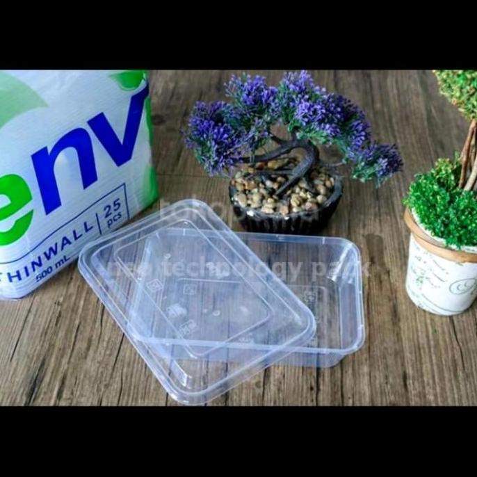 THINWALL 500ML/KOTAK MAKAN PERSEGI #25 SET/PACK