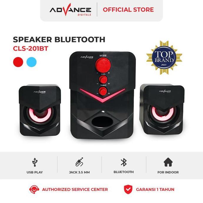 evacost - speaker advance komputer cls21bt speaker mutimedia