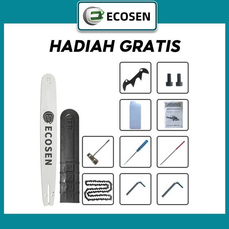Ecosen 22 Inch Chain Saw Teknologi Jerman Professional Tebang Senso Alat Pemotong Kayu/Chainsaw Mini