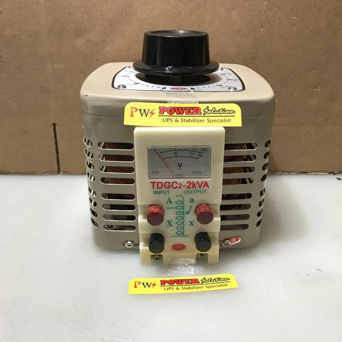 OKI TDGC2-2000 AC VOLTAGE REGULATOR OKI SLIDE REGULATOR OKI 2000W, Alat Pengatur Turun Naik Voltase 