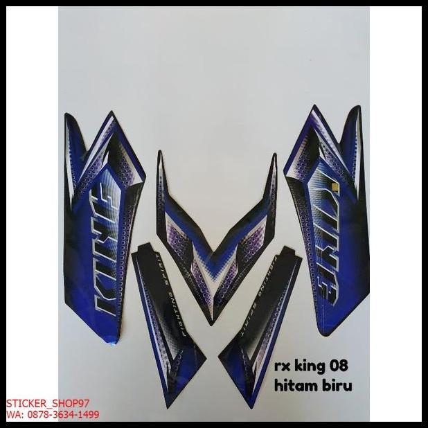 BEST DEAL (ORI) STRIPING  YAMAHA RX KING TAHUN2008 HITAM BIRU KUALITAS ORIGINAL