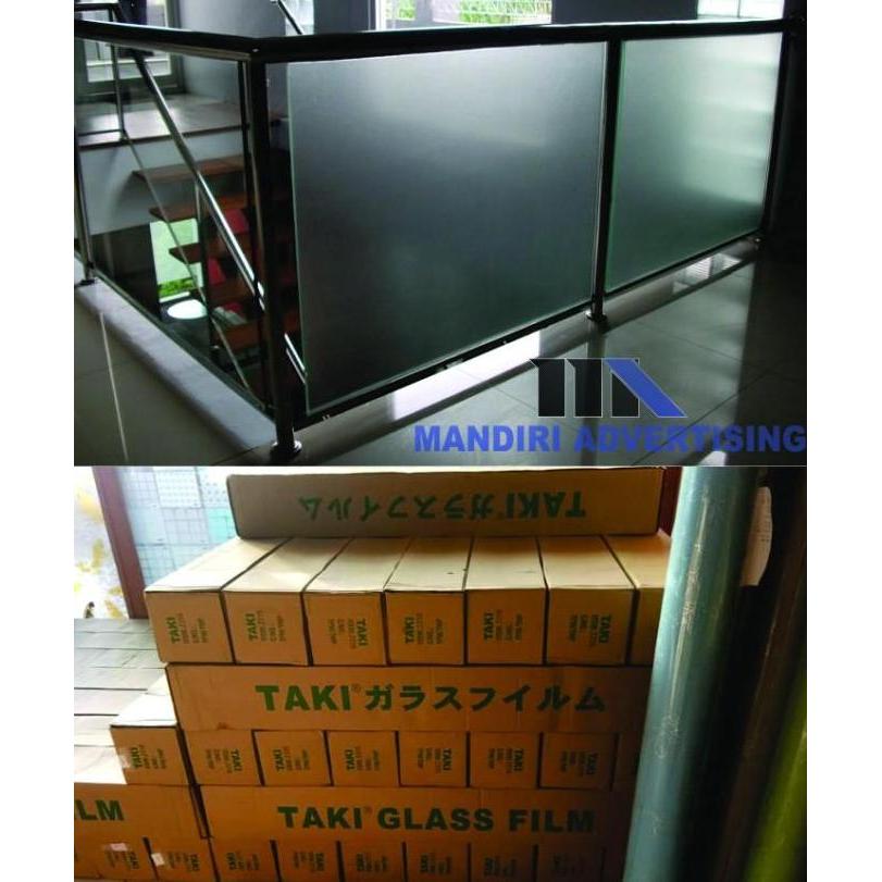 STIKER KACA FILM BURAM SANDBLAST ukuran 150cm x 25cm