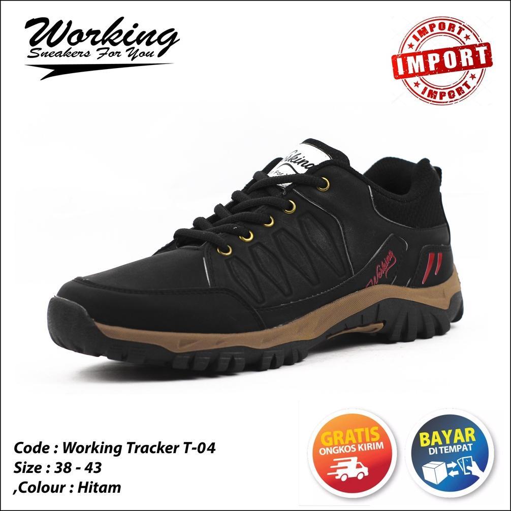 Cuci Gudang Sepatu Import Working T-04 // Sepatu Hiking // Sepatu Kulit