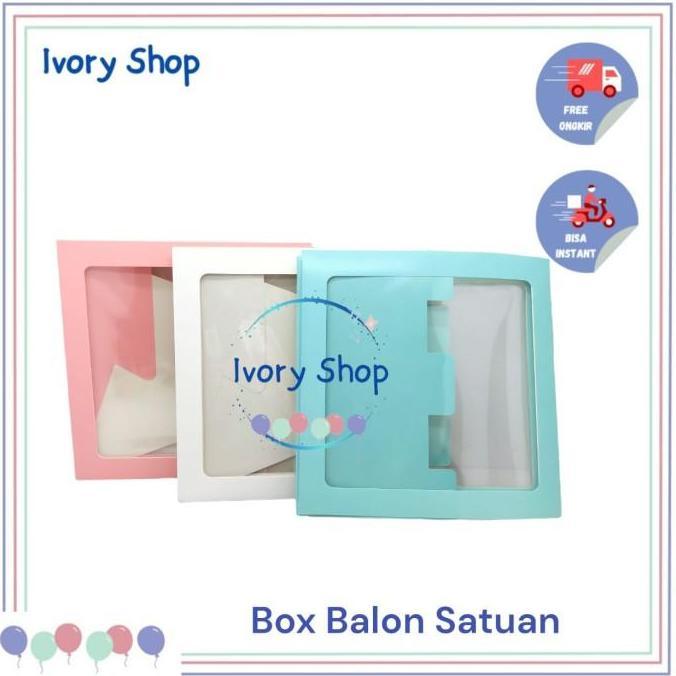 Box Balon Mika Transparant Satuan DIY Kotak Transparant