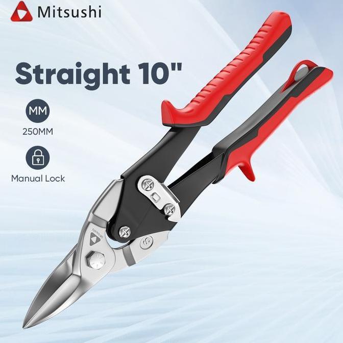 bastimo1 - 2 mitsushi gunting baja ringan serbaguna 1 inch panjang 25mm/gunting holo gunting baja ri