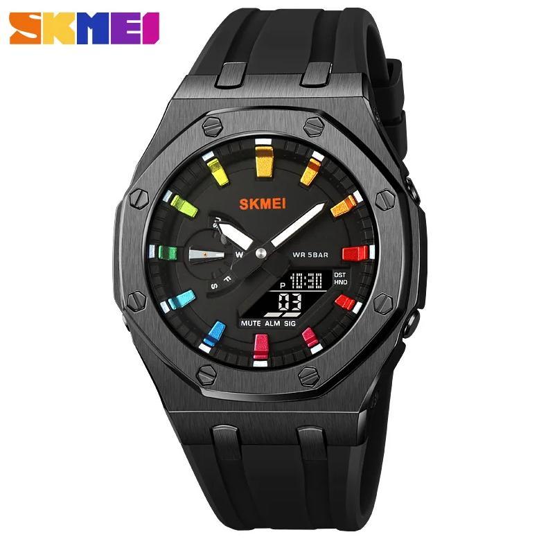 SKMEI Men's Watch Student Electronic Watch Multi functional Sports Waterproof Night Glow Electronic 