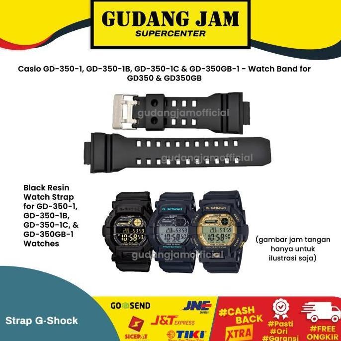 Tali Strap G-Shock GD-350 GD350 GD-350GB GD350GB GD 350 Casio Original