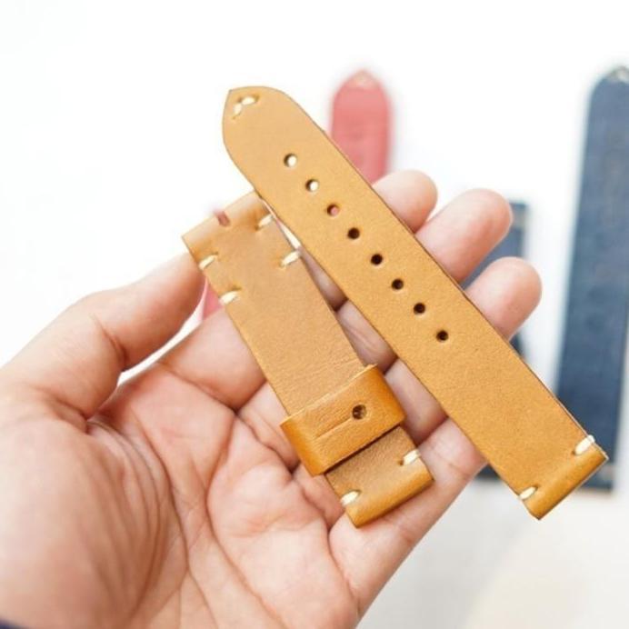 Tali Jam Kulit Tangan 20mm Strap Jam Kulit Asli 20mm Kualitas Premium